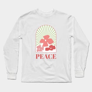 Aesthetic Retro Peace Long Sleeve T-Shirt